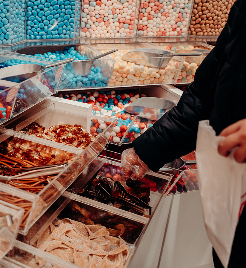 A store filled with candy.